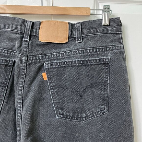 Vintage Levi’s Jeans Mens 36x32 Black 5061903190 Straight Leg Orange Tab Canada - Picture 3 of 10